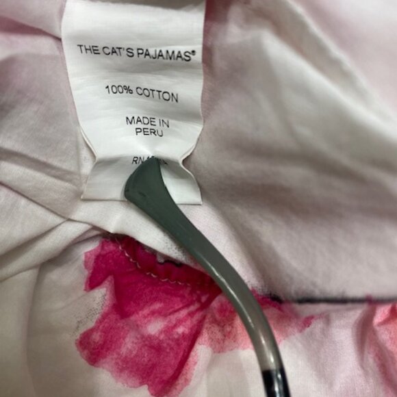 The Cat’s Pajamas Floral and Dragonflies Women’s Pajamas Set Size M - Picture 7 of 7